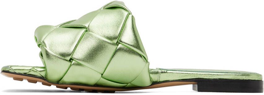 Bottega Veneta Green Lido Sandals