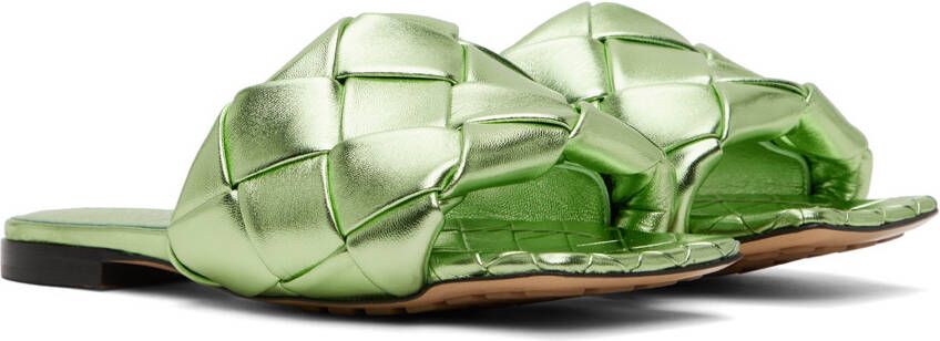 Bottega Veneta Green Lido Sandals