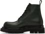 Bottega Veneta Green Lugged Boots - Thumbnail 3