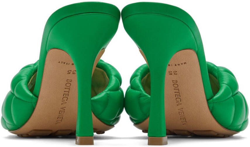 Bottega Veneta Green Padded Heeled Sandals