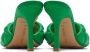 Bottega Veneta Green Padded Heeled Sandals - Thumbnail 2