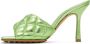 Bottega Veneta Green Padded Heeled Sandals - Thumbnail 3