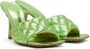 Bottega Veneta Green Padded Heeled Sandals - Thumbnail 4