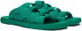 Bottega Veneta Green Plat Sandals - Thumbnail 4