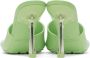 Bottega Veneta Green Pudding Heeled Sandals - Thumbnail 2