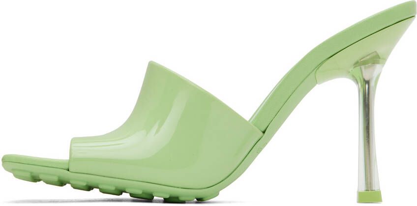 Bottega Veneta Green Pudding Heeled Sandals