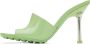 Bottega Veneta Green Pudding Heeled Sandals - Thumbnail 3