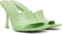 Bottega Veneta Green Pudding Heeled Sandals - Thumbnail 4