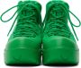 Bottega Veneta Green Puddle Bomber Lace-Up Boots - Thumbnail 2