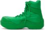 Bottega Veneta Green Puddle Bomber Lace-Up Boots - Thumbnail 3