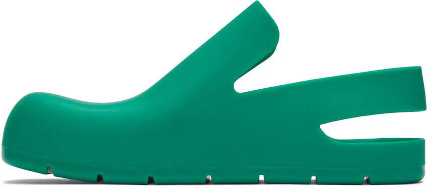 Bottega Veneta Green Puddle Loafers