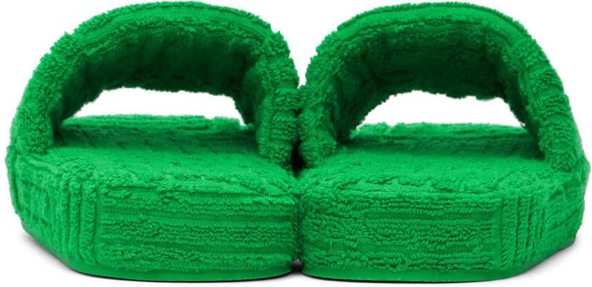 Bottega Veneta Green Resort Sponge Sandals