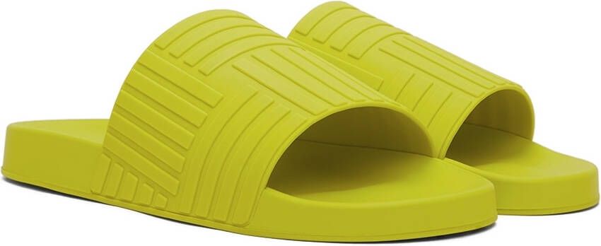 Bottega Veneta Green Slider Sandals