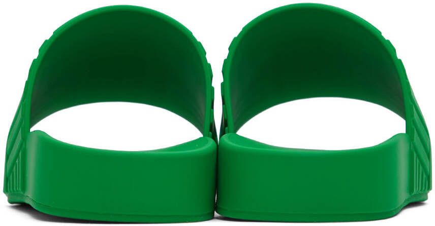 Bottega Veneta Green Slider Sandals