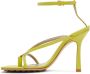 Bottega Veneta Green Strappy Stretch Heeled Sandals - Thumbnail 3