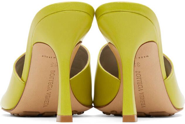 Bottega Veneta Green Stretch Heeled Sandals