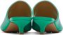 Bottega Veneta Green Stretch Mules - Thumbnail 2