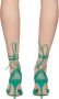 Bottega Veneta Green Stretch Web Heels - Thumbnail 2