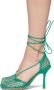 Bottega Veneta Green Stretch Web Heels - Thumbnail 3
