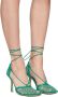 Bottega Veneta Green Stretch Web Heels - Thumbnail 4