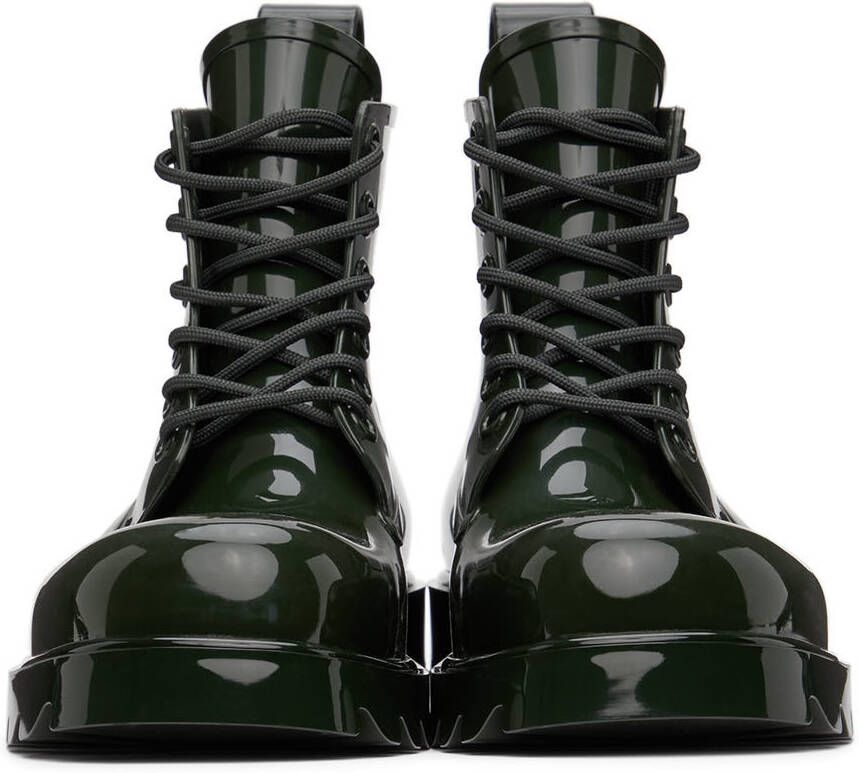 Bottega Veneta Green Stride Ankle Boots