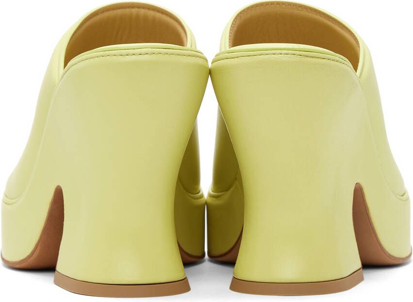 Bottega Veneta Green Wedge Heeled Sandals