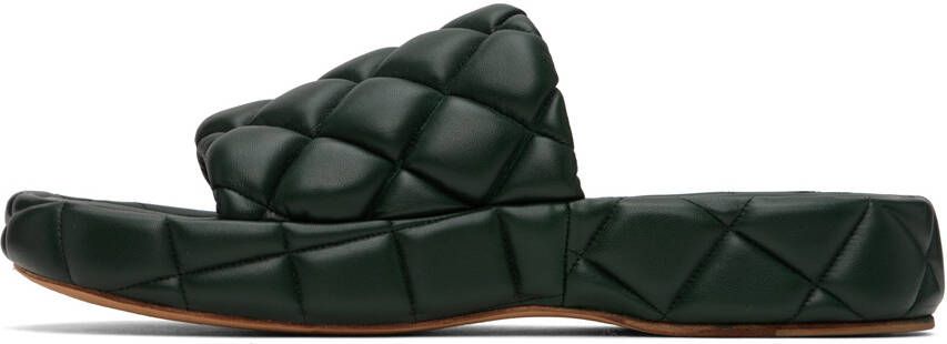 Bottega Veneta Khaki Padded Sandals