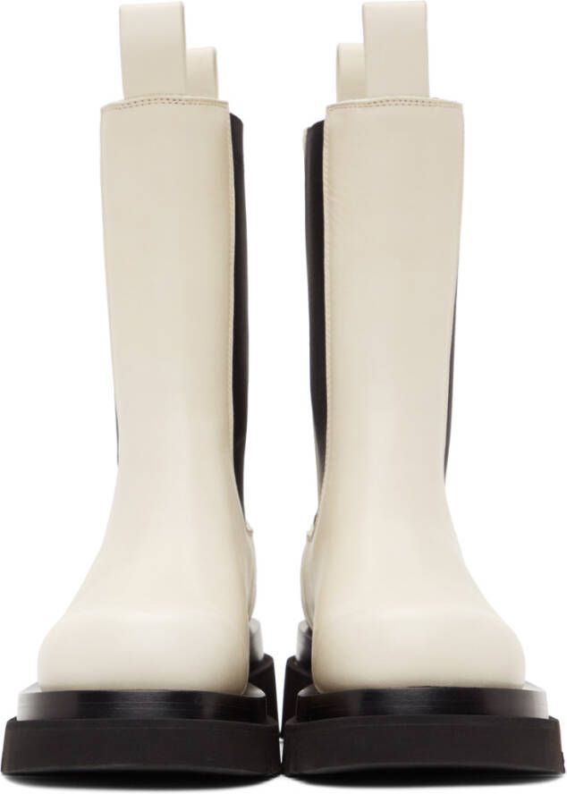 Bottega Veneta Off-White Lug Boots