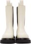 Bottega Veneta Off-White Lug Boots - Thumbnail 2