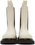 Bottega Veneta Off-White Medium 'The Lug' Chelsea Boots - Thumbnail 2