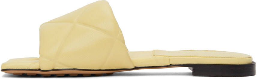 Bottega Veneta Off-White Quilted Embossed Lido Sandals