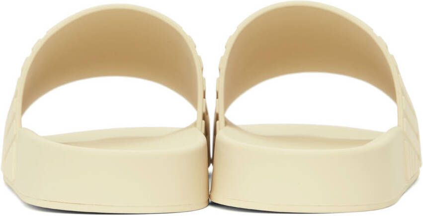 Bottega Veneta Off-White Rubber Slide Sandals