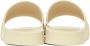 Bottega Veneta Off-White Rubber Slide Sandals - Thumbnail 4