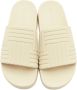 Bottega Veneta Off-White Rubber Slide Sandals - Thumbnail 5
