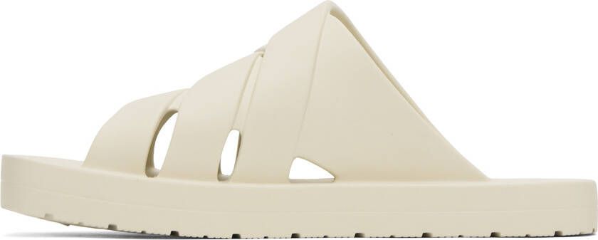 Bottega Veneta Off-White Slip-On Sandals