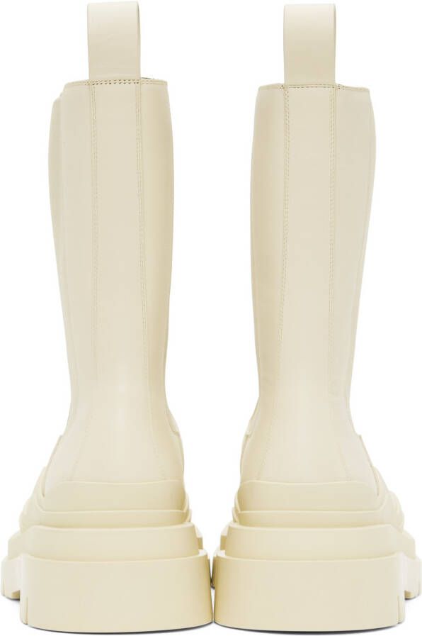 Bottega Veneta Off-White Lug Boots
