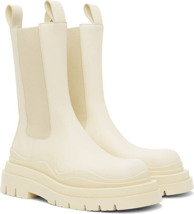 Bottega Veneta Off-White Lug Boots