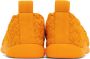 Bottega Veneta Orange Intrecciato Low Sneakers - Thumbnail 2