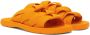 Bottega Veneta Orange Intrecciato Slides - Thumbnail 4