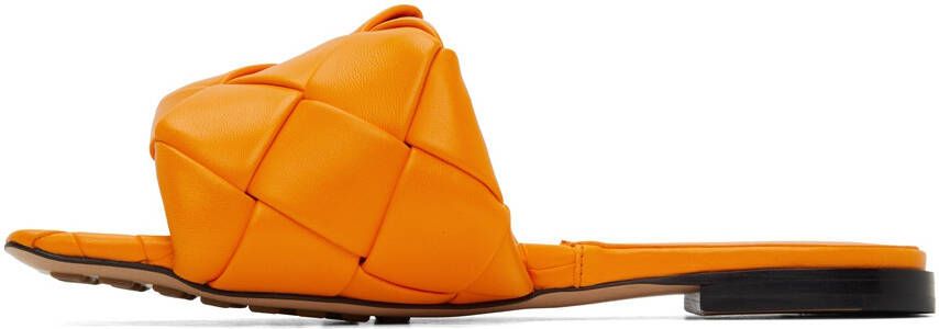 Bottega Veneta Orange Lido Sandals