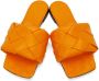 Bottega Veneta Orange Lido Sandals - Thumbnail 5