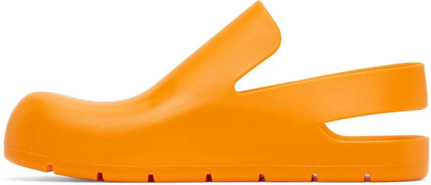 Bottega Veneta Orange Puddle Loafers