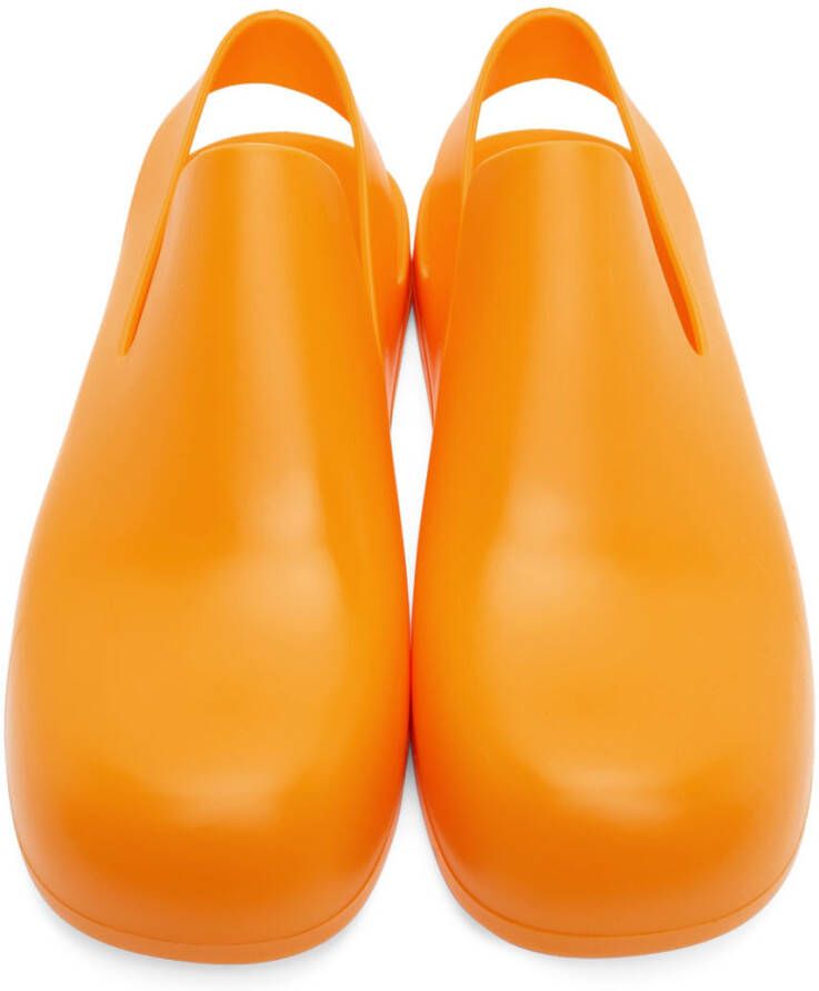 Bottega Veneta Orange Puddle Loafers