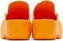 Bottega Veneta Orange Rubber Flash Clogs - Thumbnail 2