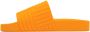 Bottega Veneta Orange Rubber Slides - Thumbnail 3