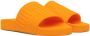 Bottega Veneta Orange Rubber Slides - Thumbnail 4
