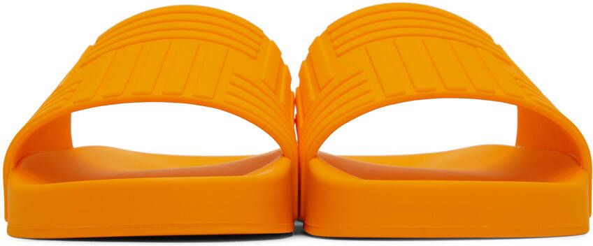 Bottega Veneta Orange Slider Sandals