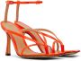 Bottega Veneta Orange Stretch Strap Sandals - Thumbnail 4