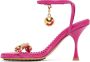Bottega Veneta Pink Dot Heeled Sandals - Thumbnail 3