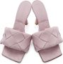 Bottega Veneta Pink Intrecciato 'The Lido' Heeled Sandals - Thumbnail 5